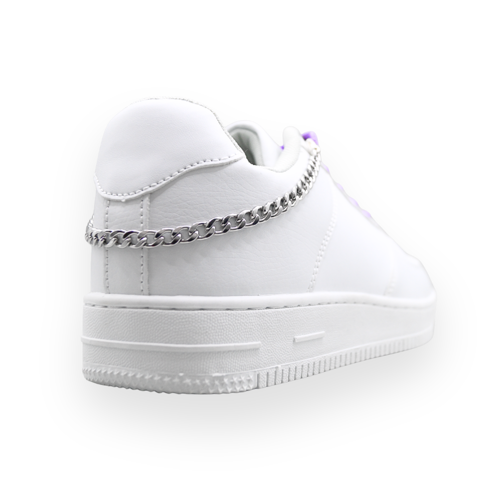 Schuhkette flache Panzerkette – Silber | 1Stk.