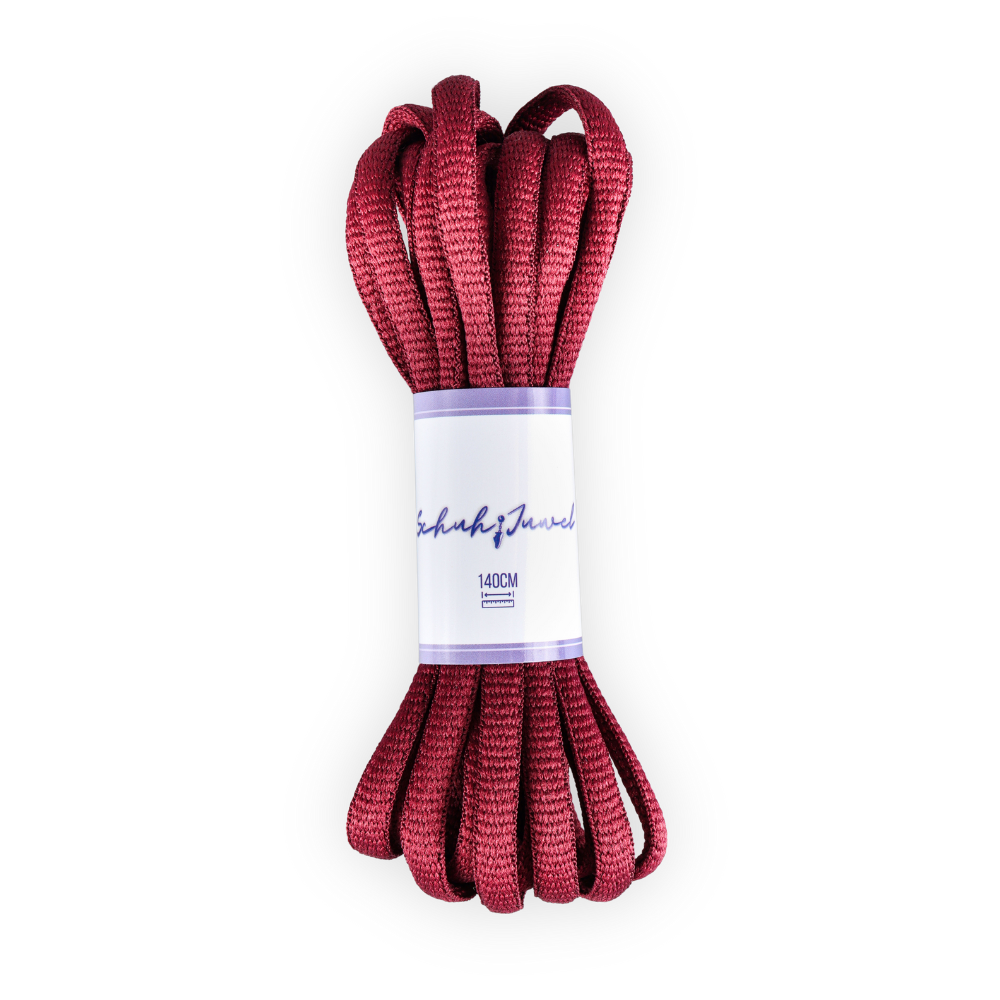 Oval Shoelaces Wine Red / Bordeaux Sneaker 140cm