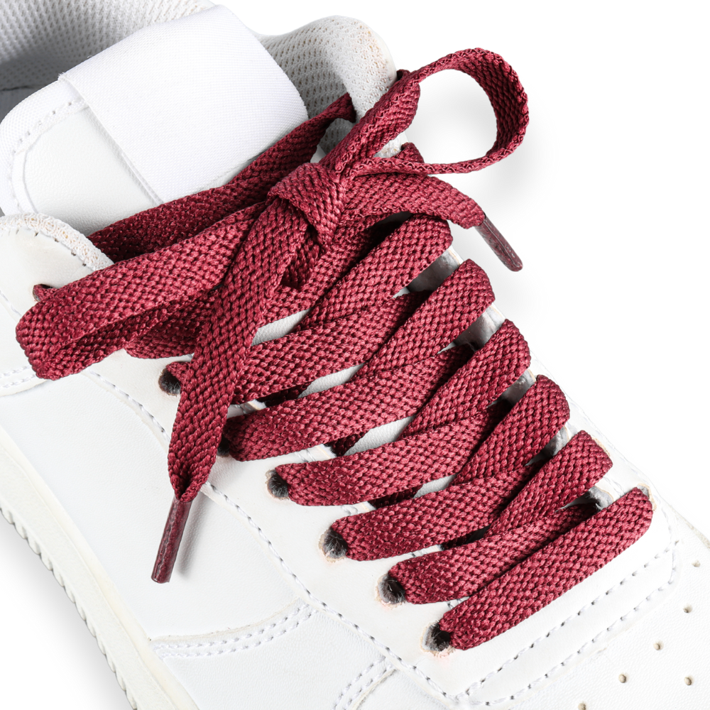 Flat Shoelaces Wine Red / Bordeaux Sneaker 140cm