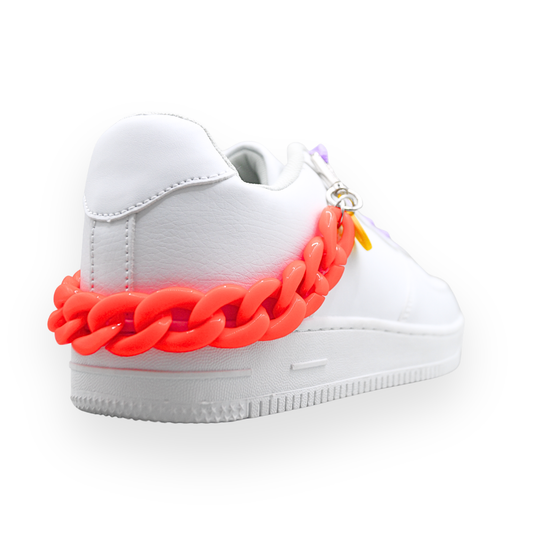 Shoe chain with smile orange 1 piece