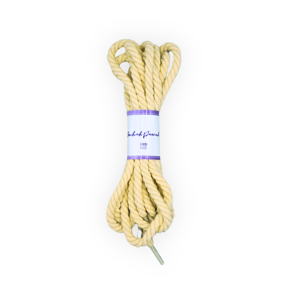 Rope Laces 0.6mm Trend Schnürsenkel Seil Beige Sneaker 140cm