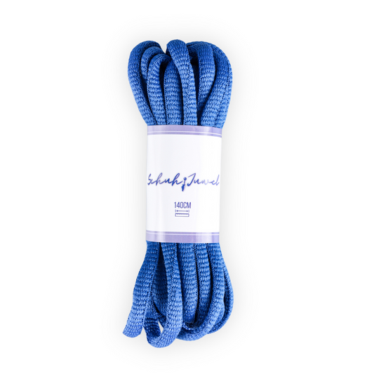 Oval Shoelaces Blue Sneaker 140cm