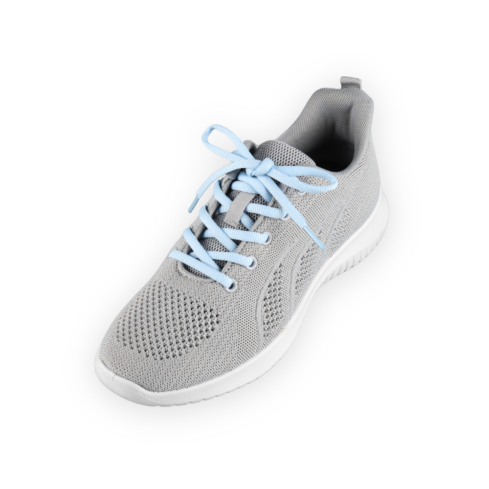 Ovale Schnürsenkel hellblau Sneaker 140cm