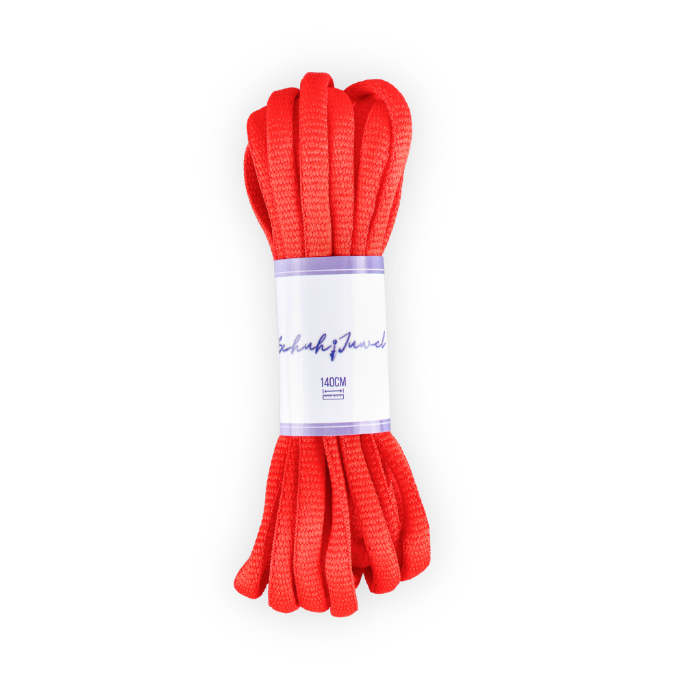 Oval Shoelaces Red Sneaker 140cm