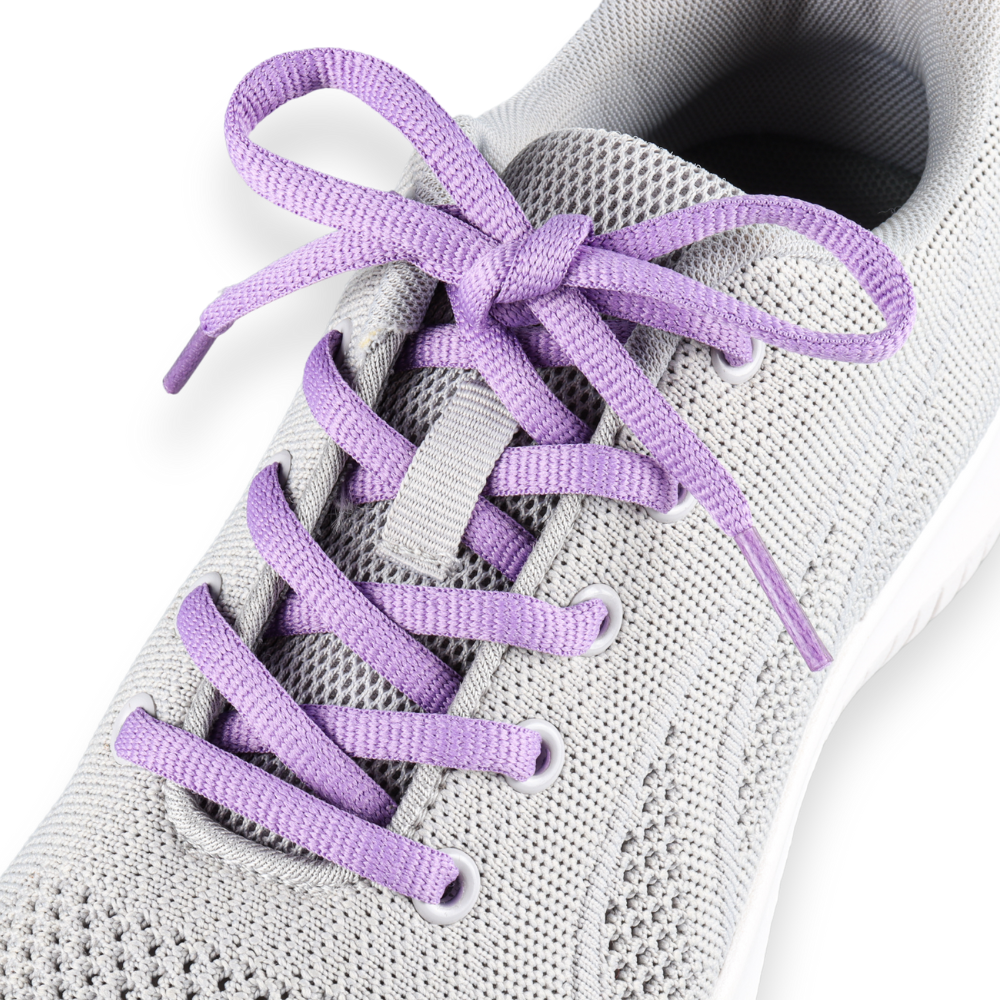 Ovale Schnürsenkel Violett Sneaker 140cm