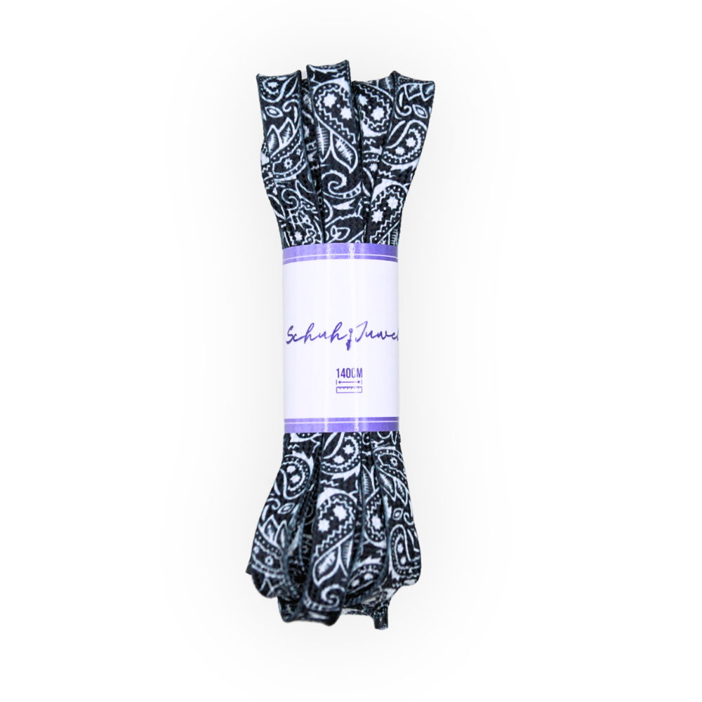 Bandana Schnürsenkel Schwarz 140cm