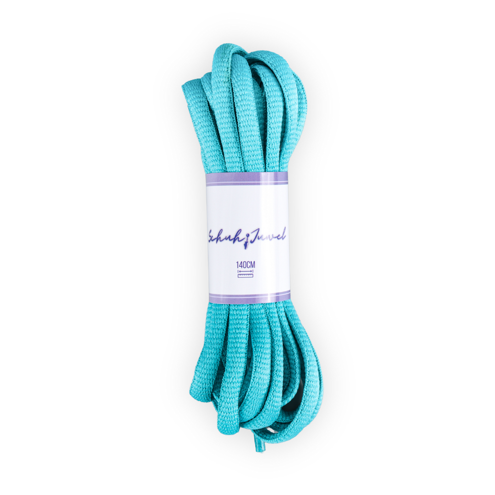 Oval Shoelaces Turquoise Sneaker 140cm