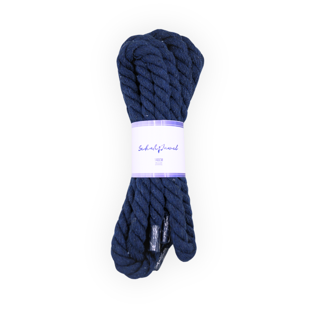 Rope Laces 1cm Trend Schnürsenkel Seil Blau Sneaker 140cm