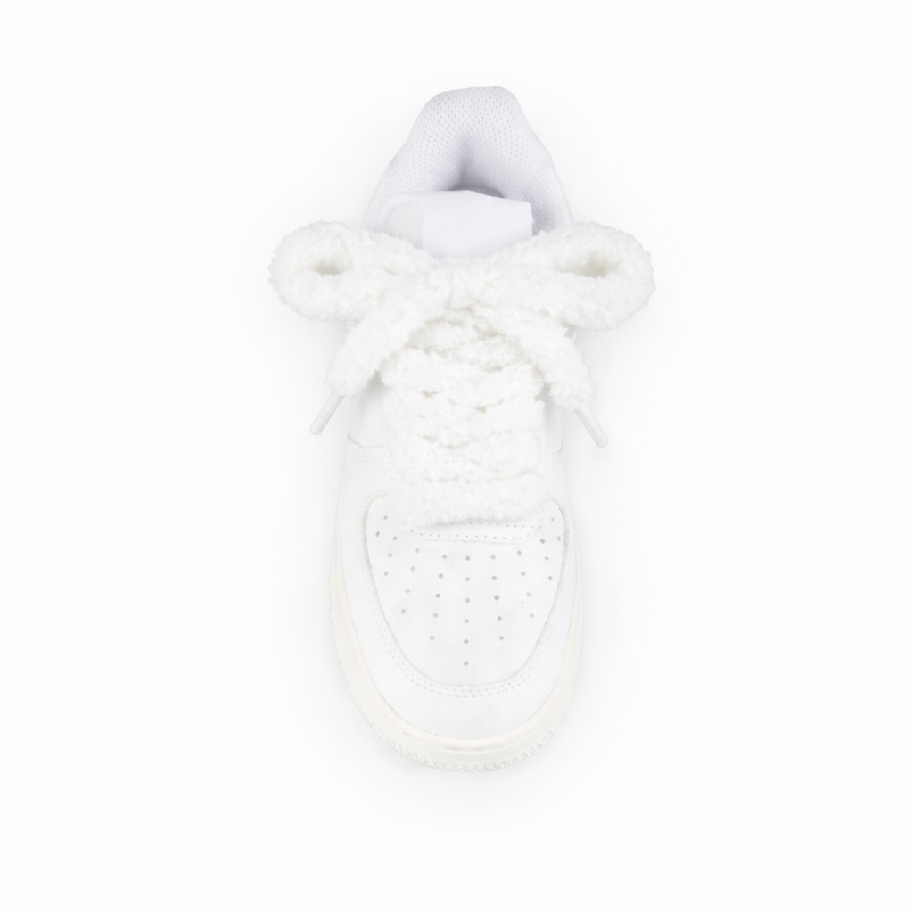 Fluffy flauschige Schnürsenkel 1.7cm dick hellblau Sneaker 140cm