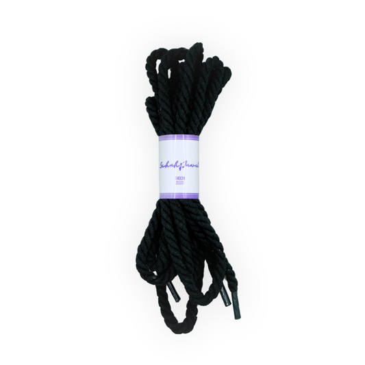 Rope Laces 0.6mm Trend Schnürsenkel Seil Schwarz Sneaker 140cm