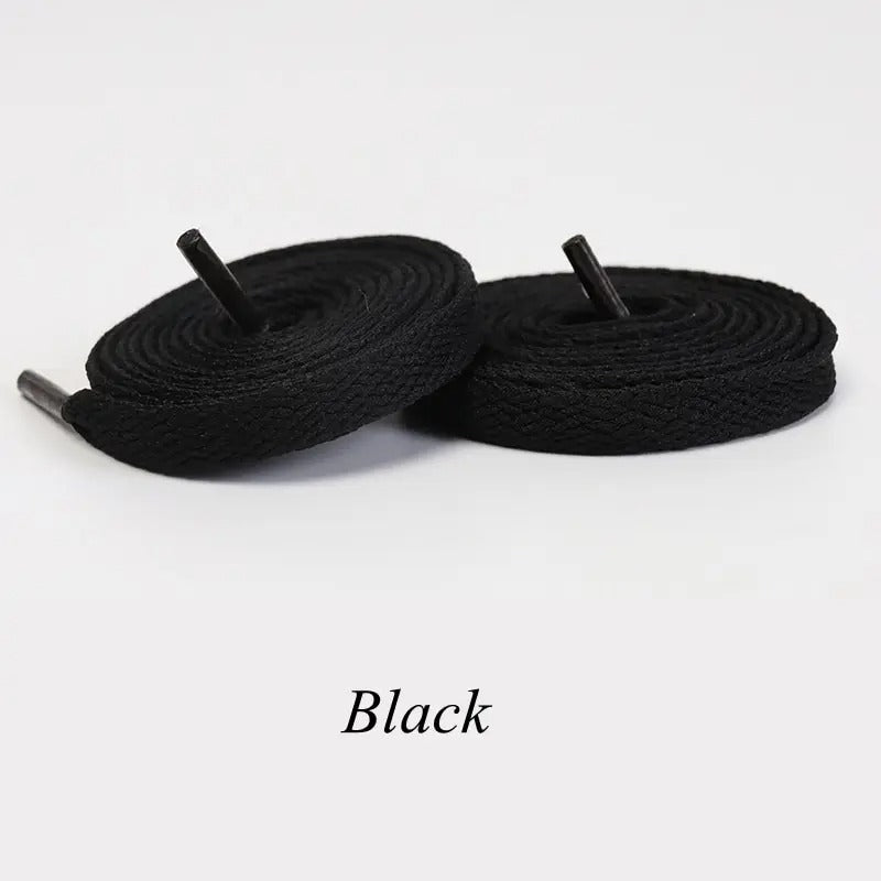 Shoelaces Flat Black 1 Pair 140cm