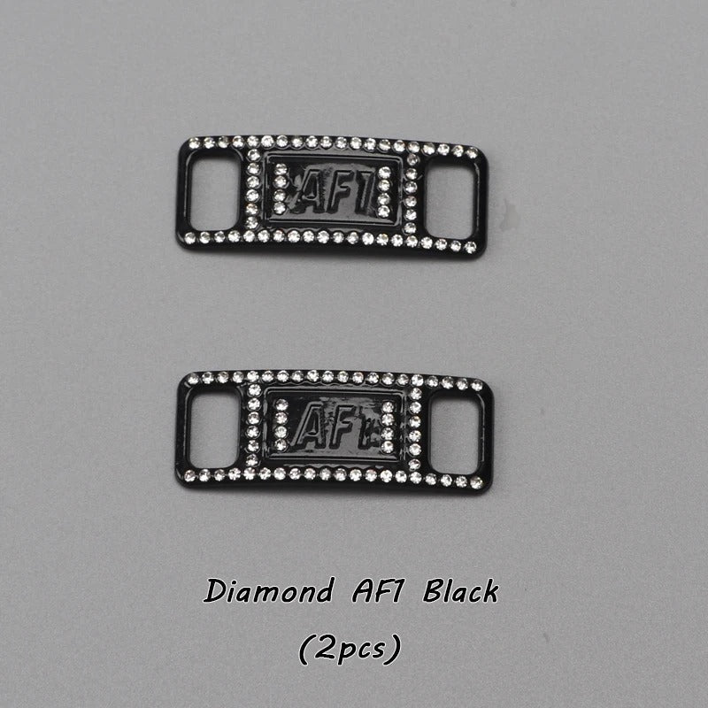 AF1 Shoe Buckle Black Diamond Metal 2pcs.