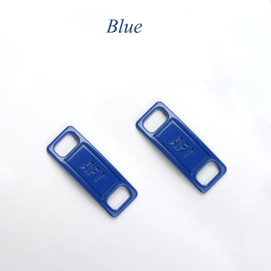 AF1 shoe buckle blue metal 2 pieces