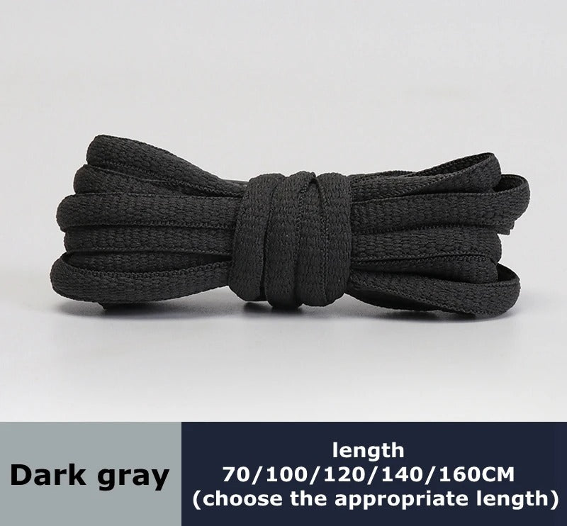 Sneaker laces dark grey 1 pair 140cm