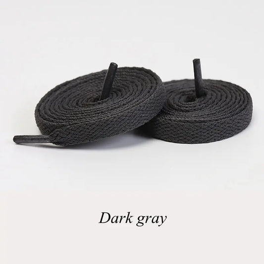 Shoelaces Flat Dark Grey 1 Pair 140cm