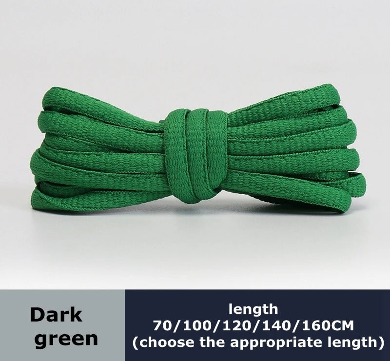 Sneaker laces dark green 1 pair 140cm