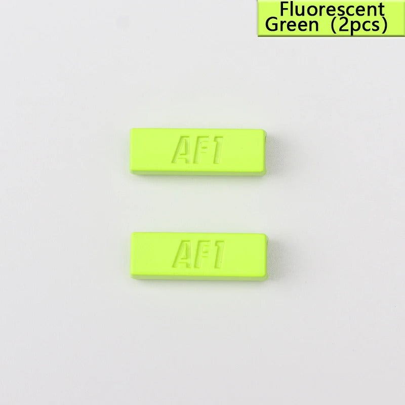 AF1 shoe buckle neon green plastic 2 pieces