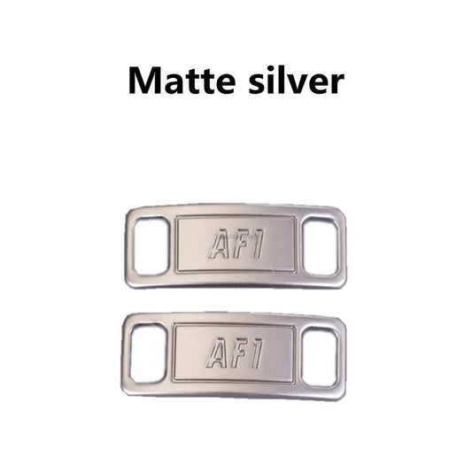 AF1 shoe buckle silver metal 2 pieces