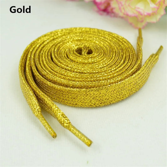 Shoelaces Glitter Gold 1 Pair