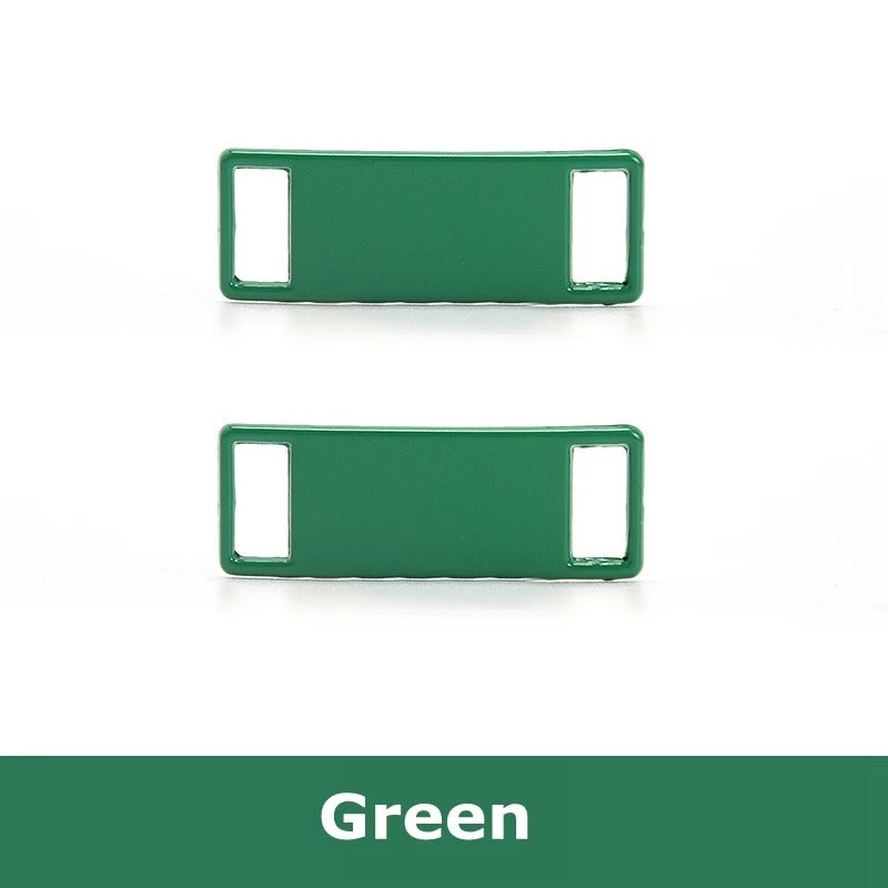 Shoe Buckle Green Metal 2pcs.