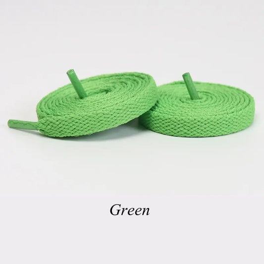 Shoelaces Flat Green 1 Pair 140cm