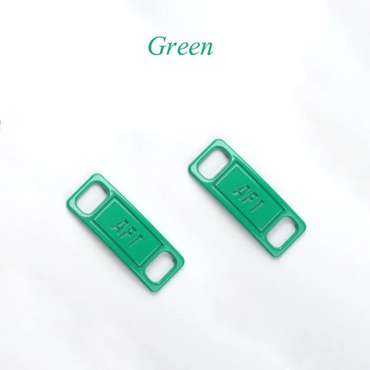 AF1 shoe buckle green metal 2 pieces