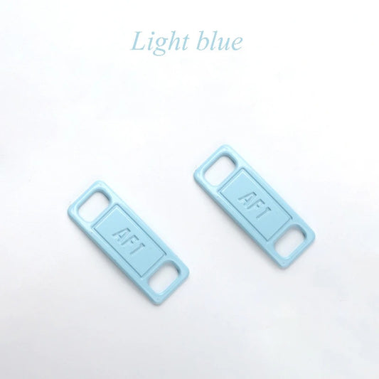 AF1 shoe buckle light blue metal 2 pieces