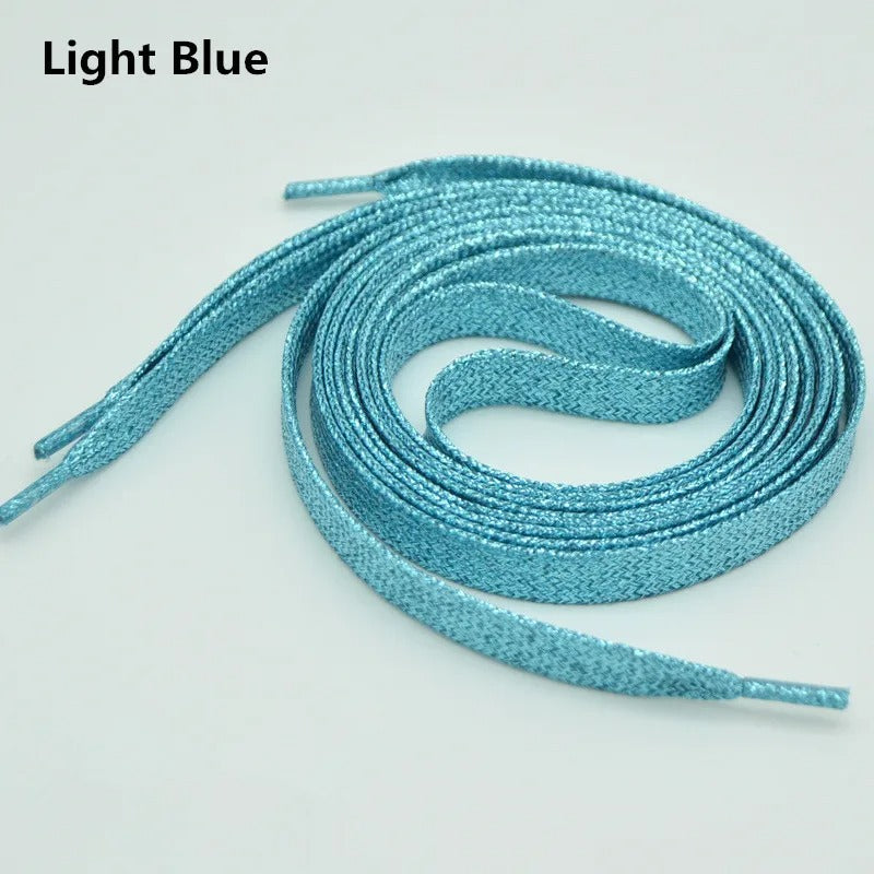 Shoelaces Glitter Light Blue 1 Pair