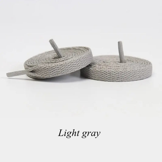 Shoelaces Flat Light Grey 1 Pair 140cm