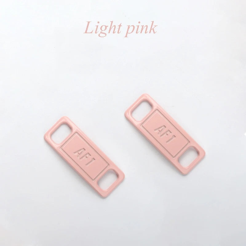 AF1 shoe buckle pink metal 2 pieces