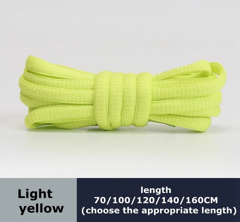 Sneaker laces light yellow 1 pair 140cm