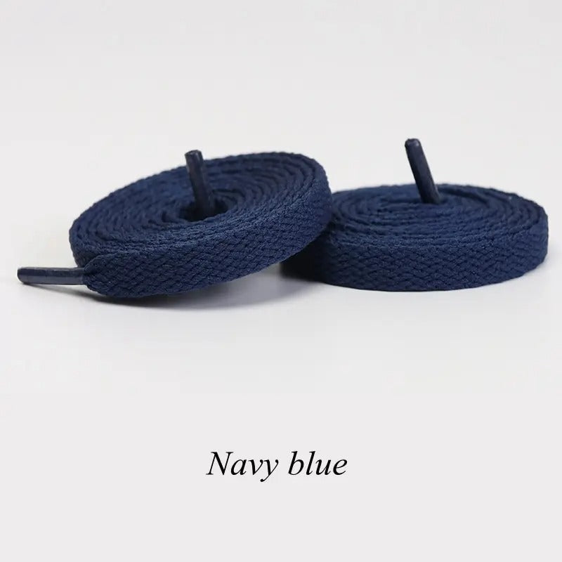 Shoelaces Flat Dark Blue 1 Pair 140cm