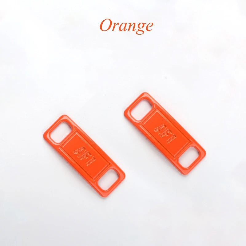 AF1 shoe buckle orange metal 2 pieces