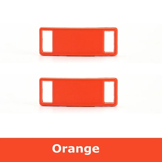 Shoe Buckle Orange Metal 2pcs.