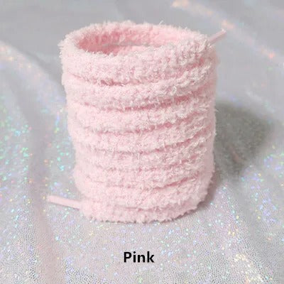 Sneaker Laces Fluffy Pink 1 Pair