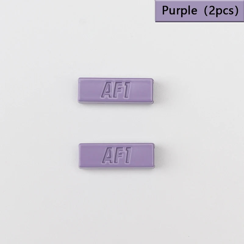 AF1 shoe buckle purple plastic 2 pieces