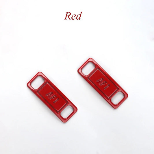 AF1 shoe buckle red metal 2 pieces