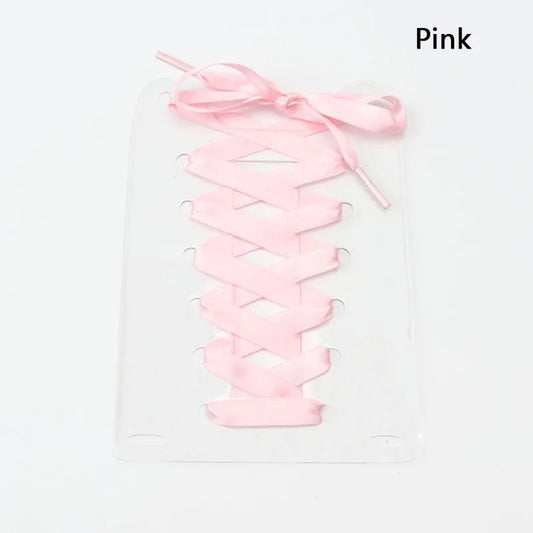 Satin Shoelaces Pink 1 Pair