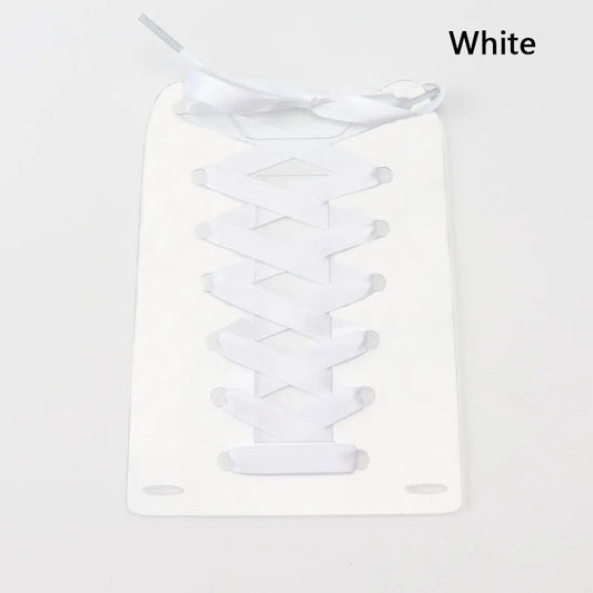 Satin Shoelaces White 1 Pair