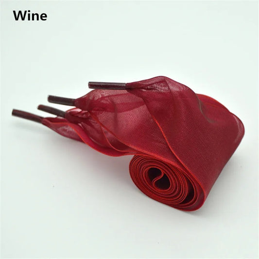 Sneaker Satin Laces Wine Red 1 Pair