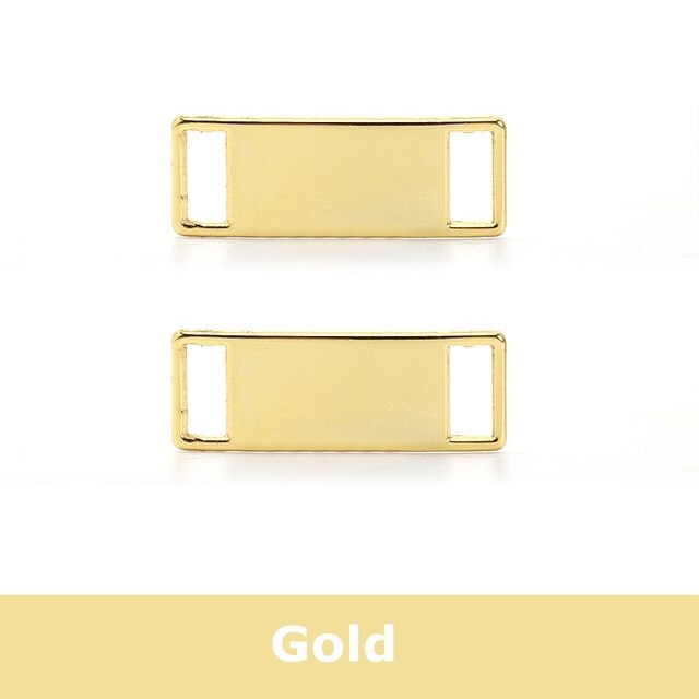 Shoe buckle gold metal 2 pieces