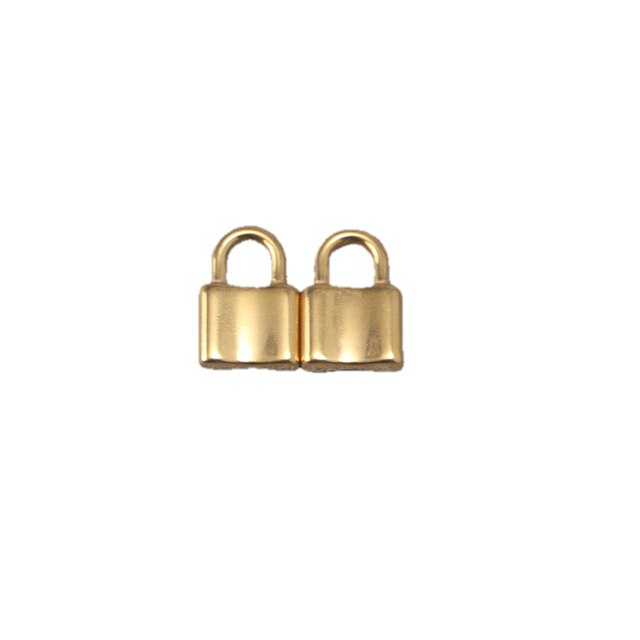 Shoe pendant lock gold metal 1 piece