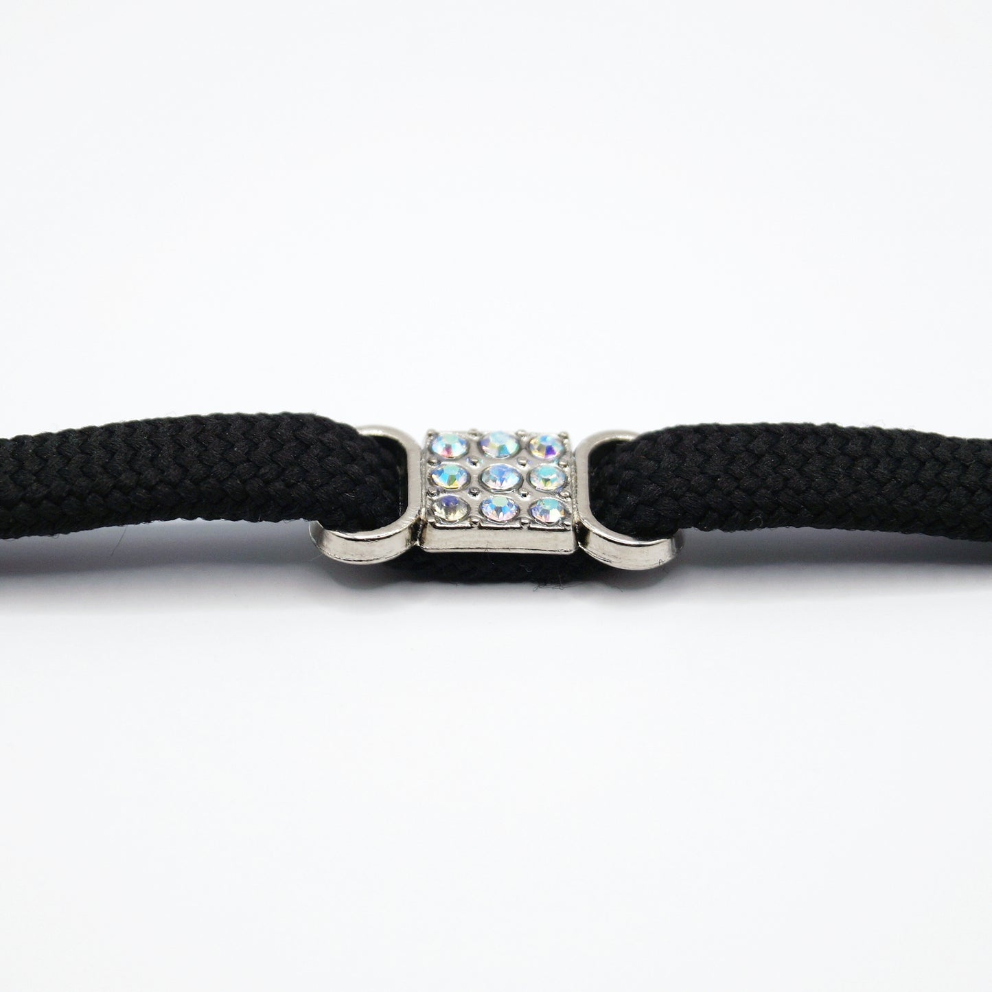 Shoe buckle colored diamonds metal 2pcs.