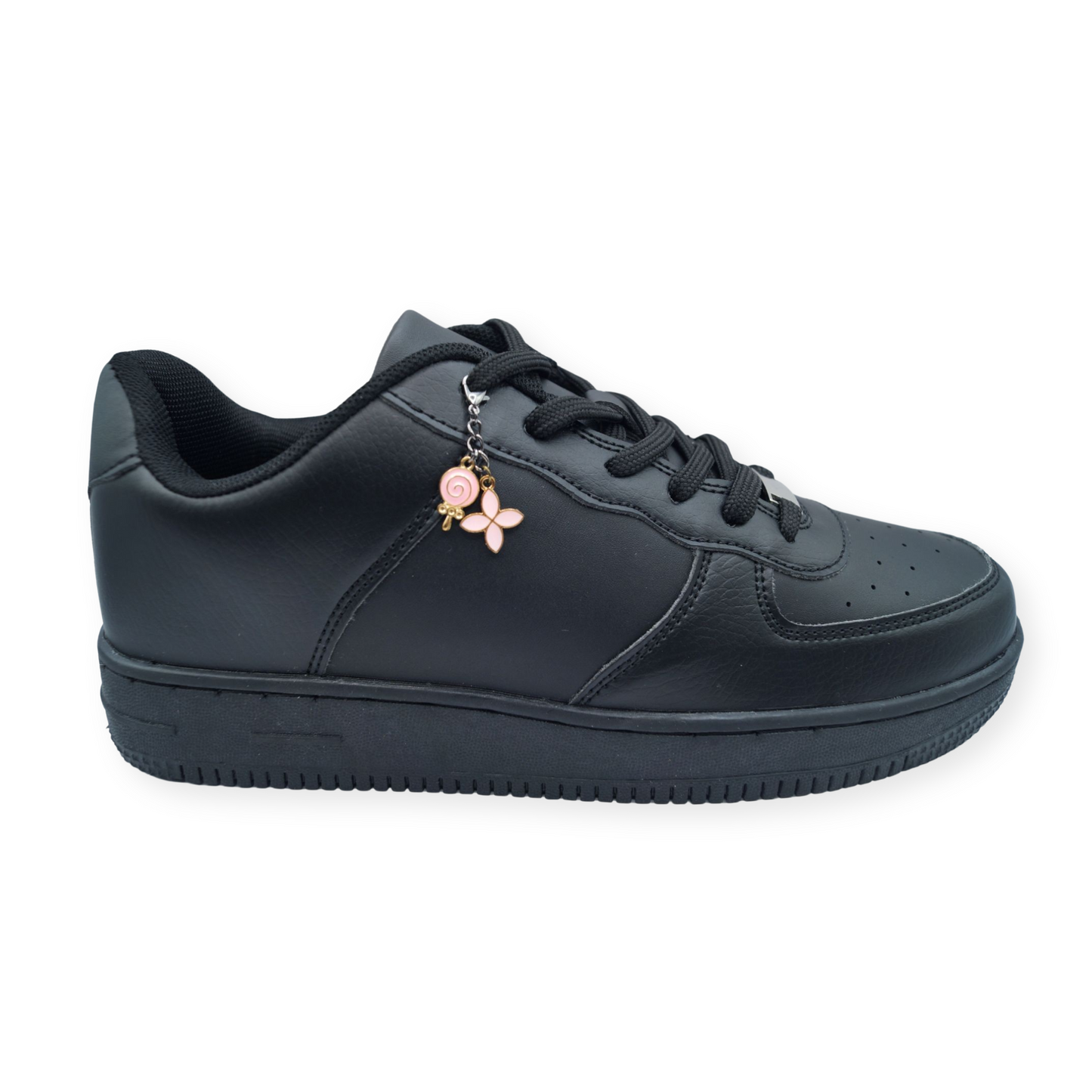 Schuh Anhänger Lollipop Rosa Metall 1Stk.