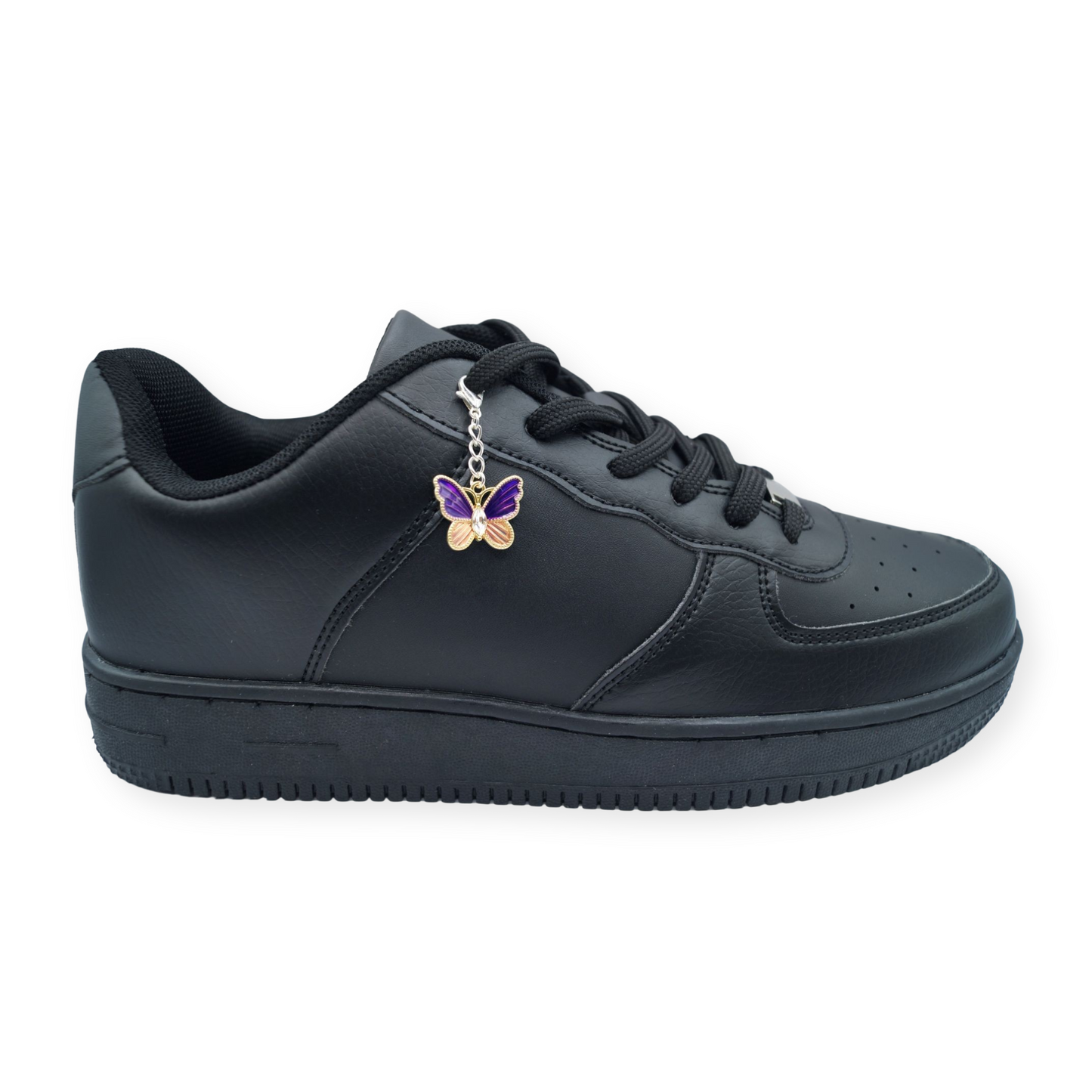 Schuh Anhänger Schmetterling Violett Metall 1Stk.